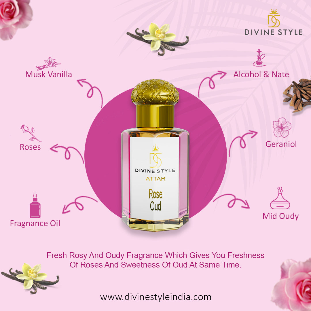 Rose Oud Attar by Divine Style