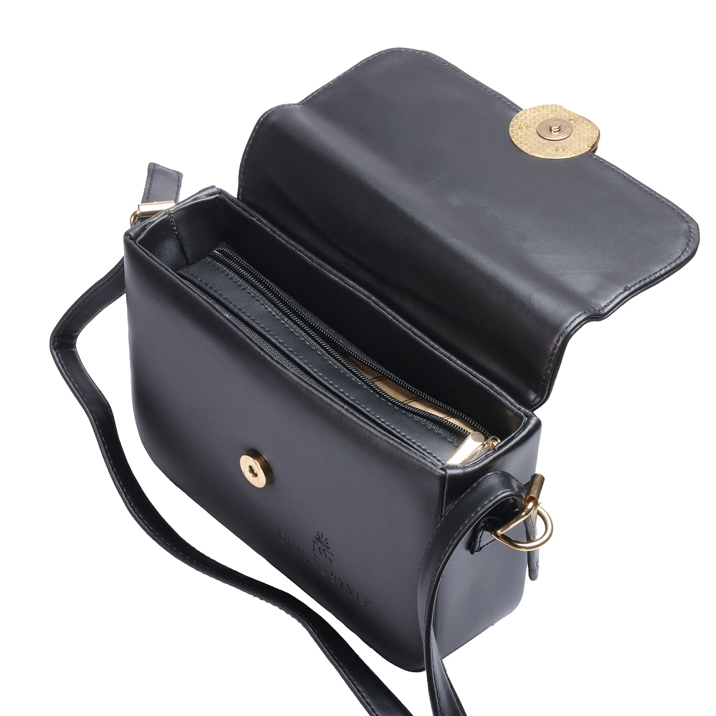 Divine Style Bag for Women Sling Bag (Black)