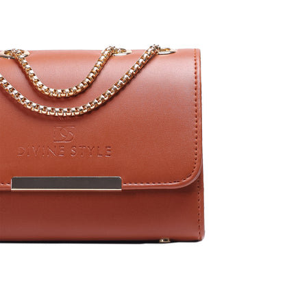 Divine Style Sling Bag for Women (Tan)
