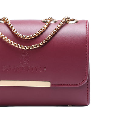 Divine Style Sling Bag for Women (Maroon)