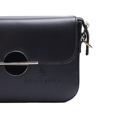 Divine Style Bag for Women Sling Bag (Black)