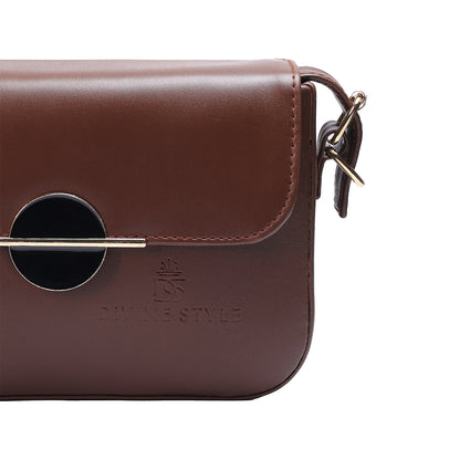 Divine Style Bag for Women Sling Bag (Brown)